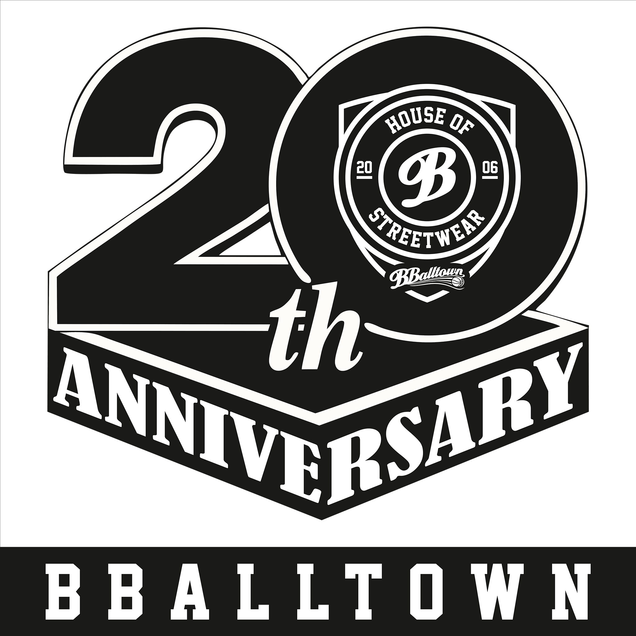 BBALLTOWN 20th Anniversary Logo